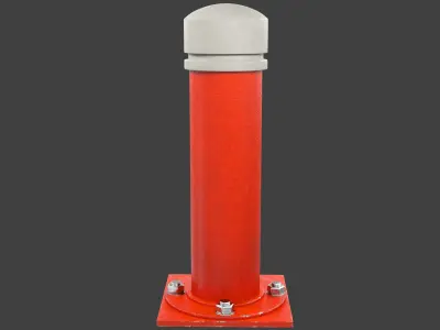 Road Safety Bollards and Cone Collection V3 3D model