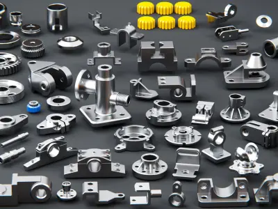 Mechanical Components Asset Pack Vol 2 for Blender 3D model