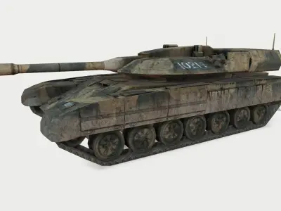 Tank T-95 Low-poly 3D model