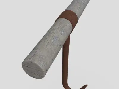 Meat Hook 2 Low-poly 3D model