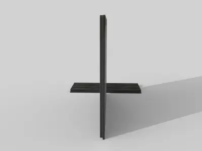 Corrugated galvanized sheets 4 Low-poly 3D model