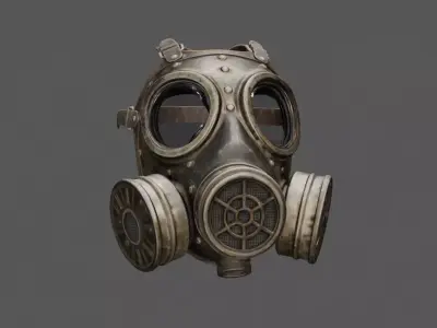 Vintage Military Gas Mask 3D model