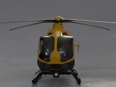 Helicopter london fire brigade 3D model