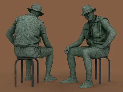 Boy scout 3D model