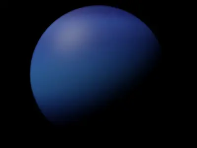 Neptune - made in Blender Low-poly 3D model