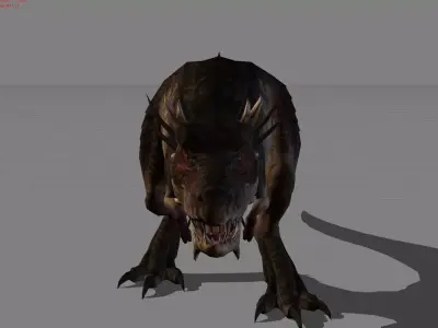 Tyrannosaurs Animal Low-poly 3D model