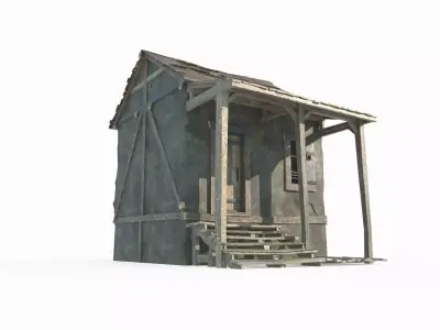 18th century architectural houses 3D model