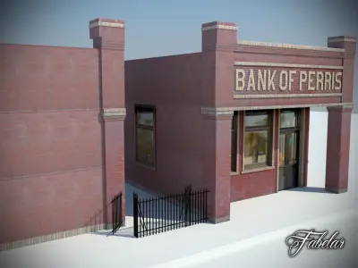 Building 12 Low-poly 3D model