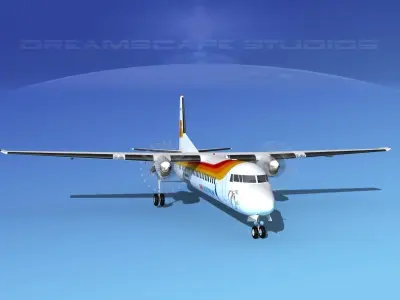 Fokker F-60 Air Nostrum 3D model