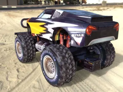 RC Truck Free low-poly 3D model