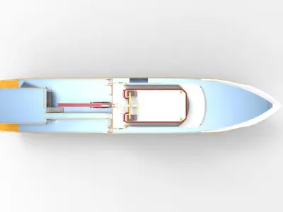 SAR Rescue boat 3D model