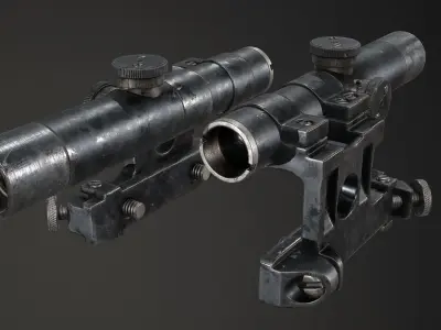 PBR PU Scope Low-poly 3D model