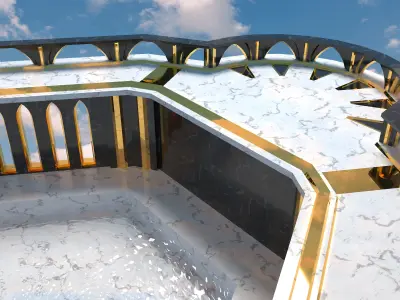 Empyrean Throne Low-poly 3D model