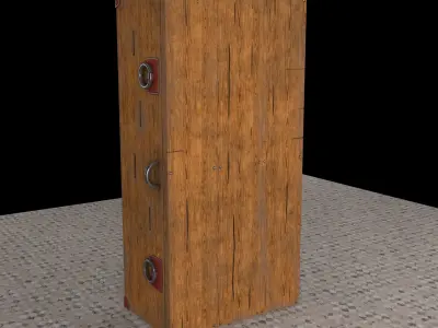 Wooden Case Free 3D model