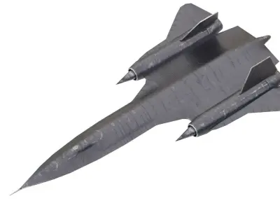 4K Lowpoly Blackbird in Maya Arnold Material Low-poly 3D model