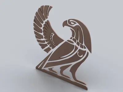 Egyptian Symbols - 056 - Topology Low-poly 3D model