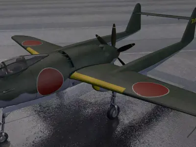 Mitsubishi J4M1 Senden - aka Luke 3D model