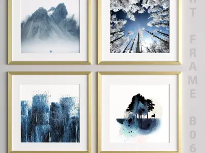 Art Frame B06 Low-poly 3D model