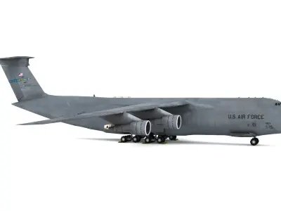 Lockheed C-5 Galaxy Low-poly 3D model