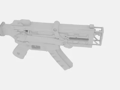  Fallout 3 SMG 3D model