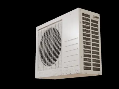 Low poly Air Conditioner Unit 2 Low-poly 3D model