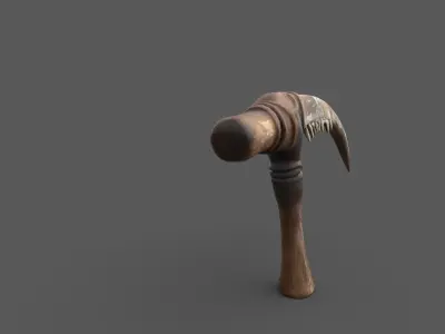 Bone Handled War Pick Low-poly 3D model