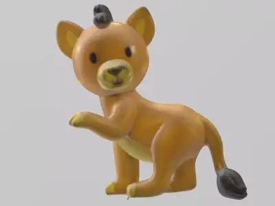Petit Lion 3D print model