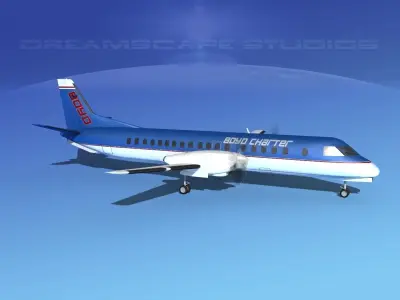 SAAB 2000 Boyd Charter 3D model