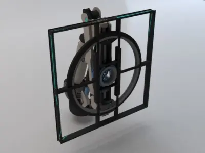 Sci-Fi Motion Platform 01 Low-poly 3D model