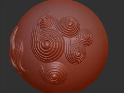 Download 7 ZBrush lion hair brushes  antique stone lion hair  3D model