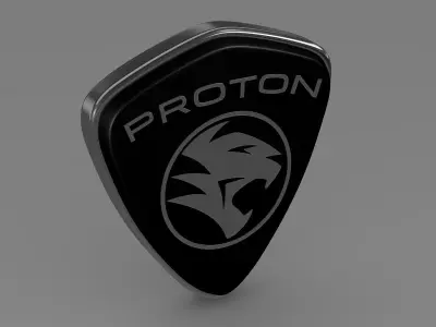Proton logo 3D model