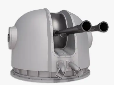 40MM Bofors 3D model 3D model