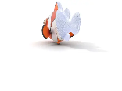 Clownfish Character D Model Pack Low-poly 3D model