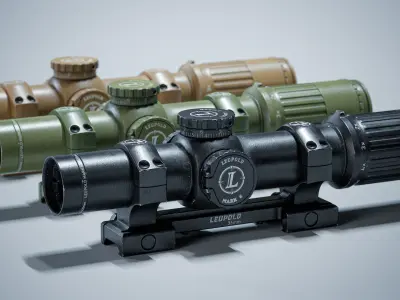 Leupold Mark-6 Scope Low-poly 3D model