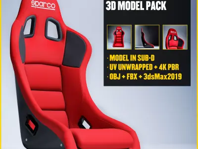 SPARCO REV II Low-poly 3D model