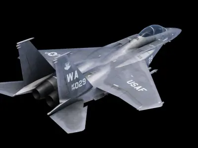 McDonnell Douglas F-15 Eagle Low-poly 3D model