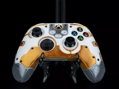 Xbox Controller Shell STL Futuristic Armor Design 3D print model