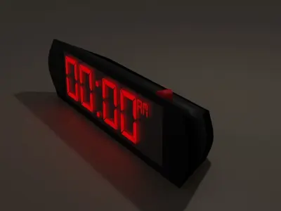Alarm clock Free low-poly 3D model purchase