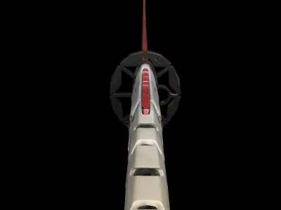 Cyberpunk style katana Low-poly 3D model