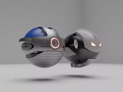 Floating Droids 3D model