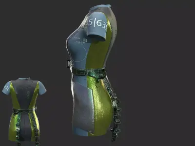 SCIFI DRESS 3D model