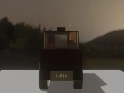 SUV Car With Interior 3D model