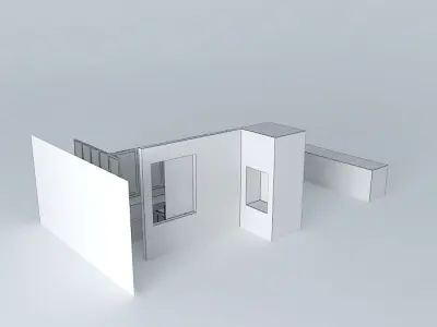 balcony grill barbecue balcony Free 3D model
