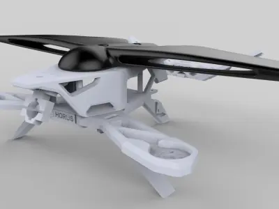 ES Drone Wing Free 3D print model