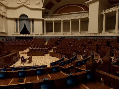 Parliament of Portugal 3D model