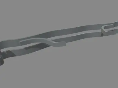 Bull Bar 02 Low-poly 3D model