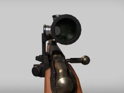 Mosin-Nagant 1891 Low-poly 3D model