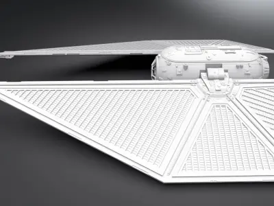 Tie Striker Scale model 3D print model