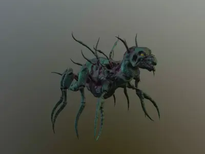 Monster Bone Beetle Low-poly 3D model