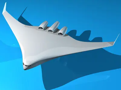 BWB bwb supersonic jet 3D model